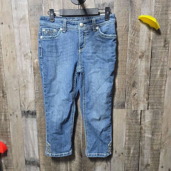 Code Bleu Vintage Y2K Embellished Denim Capri 2P - Picture 1 of 6